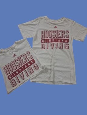 Adidas Bundle Two Indiana Hoosiers Diving T-Shirts Men's Size Small